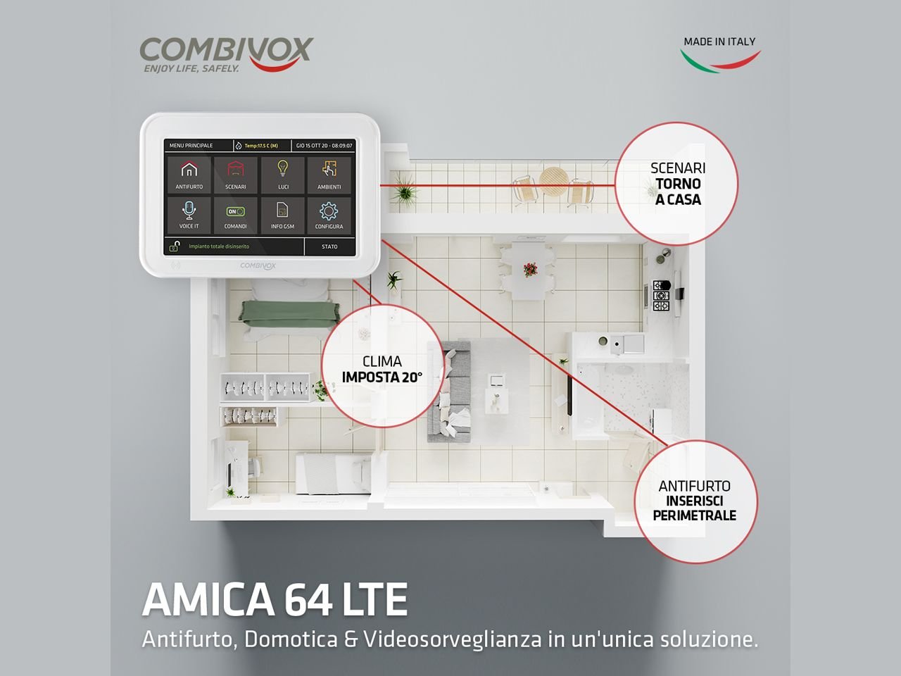 Centrale Antifurto AMICA 64 LTE