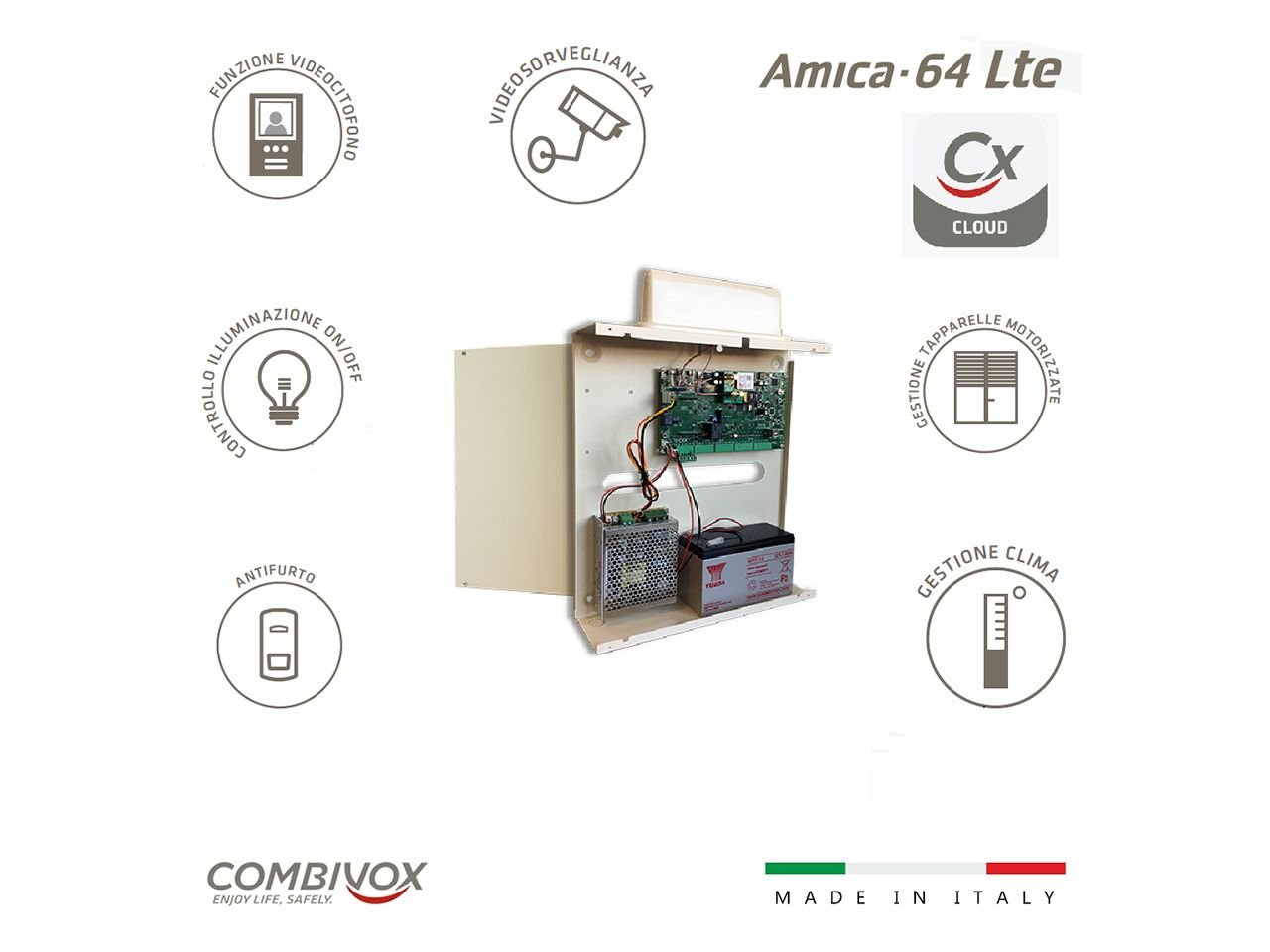 Centrale Antifurto AMICA 64 LTE-3