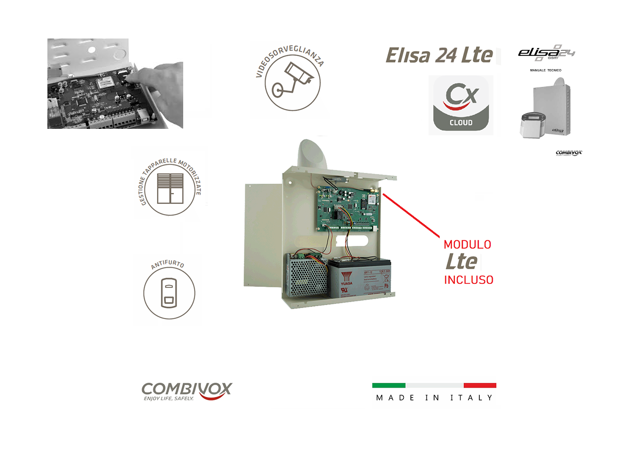 Centrale Antifurto ELISA 24 LTE-2